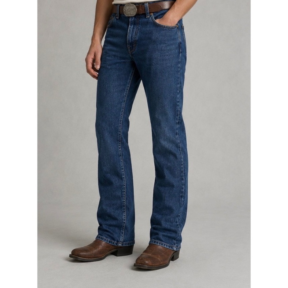 Vintage Wrangler Jeans Mens 29x34 Blue 13MWZ Cowboy Cut Denim Made in USA 27x33